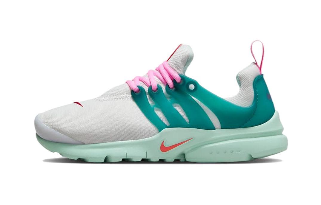 Кроссовки Nike Air Presto Устойчивые к истиранию Низкие Кроссовки для Беговых Занятий Детские Белые Зеленые для Возраста 3-7 Лет - изображение 1