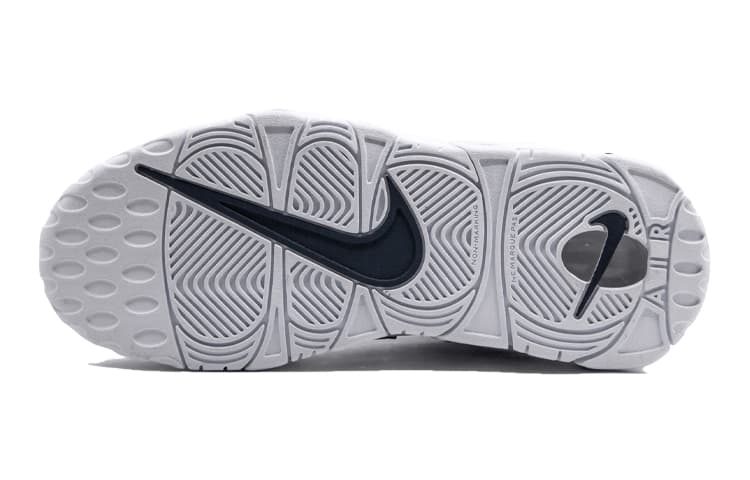 Кроссовки для баскетбола Nike Air More Uptempo Navy White GS - изображение 7