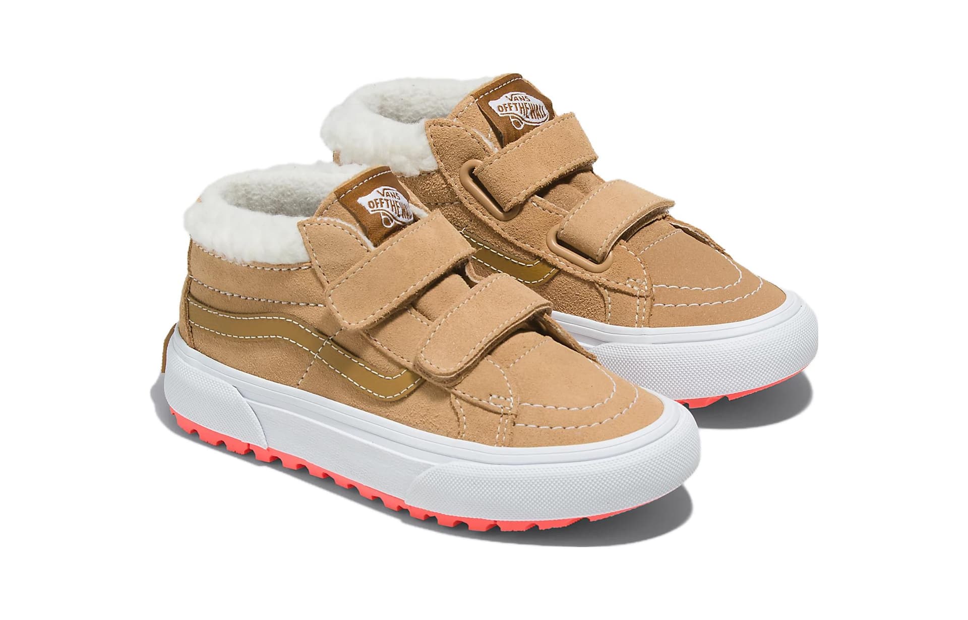 Кроссовки Vans SK8 MID Топ Детские Скейтбординги Коричневый Детские Возраст 3-7 лет - изображение 2