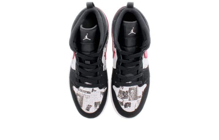 Кроссовки для баскетбола Jordan Air Jordan 1 Mid Newspaper Air Times - изображение 5