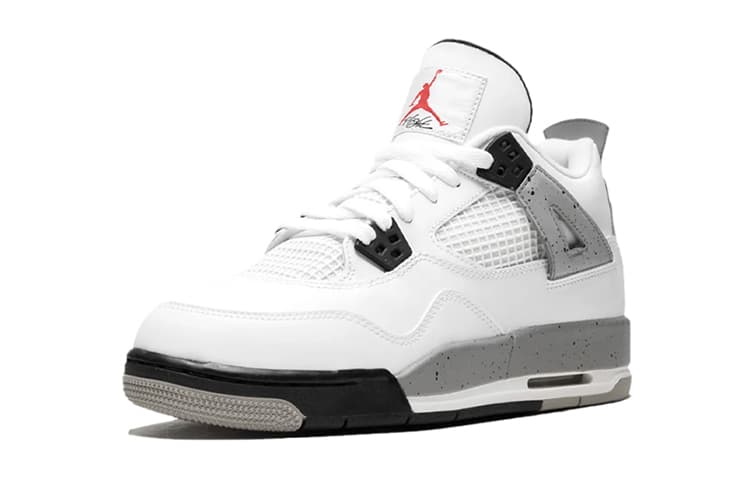 Кроссовки для баскетбола Jordan Air Jordan 4 Retro White Cement GS 2016 - изображение 4