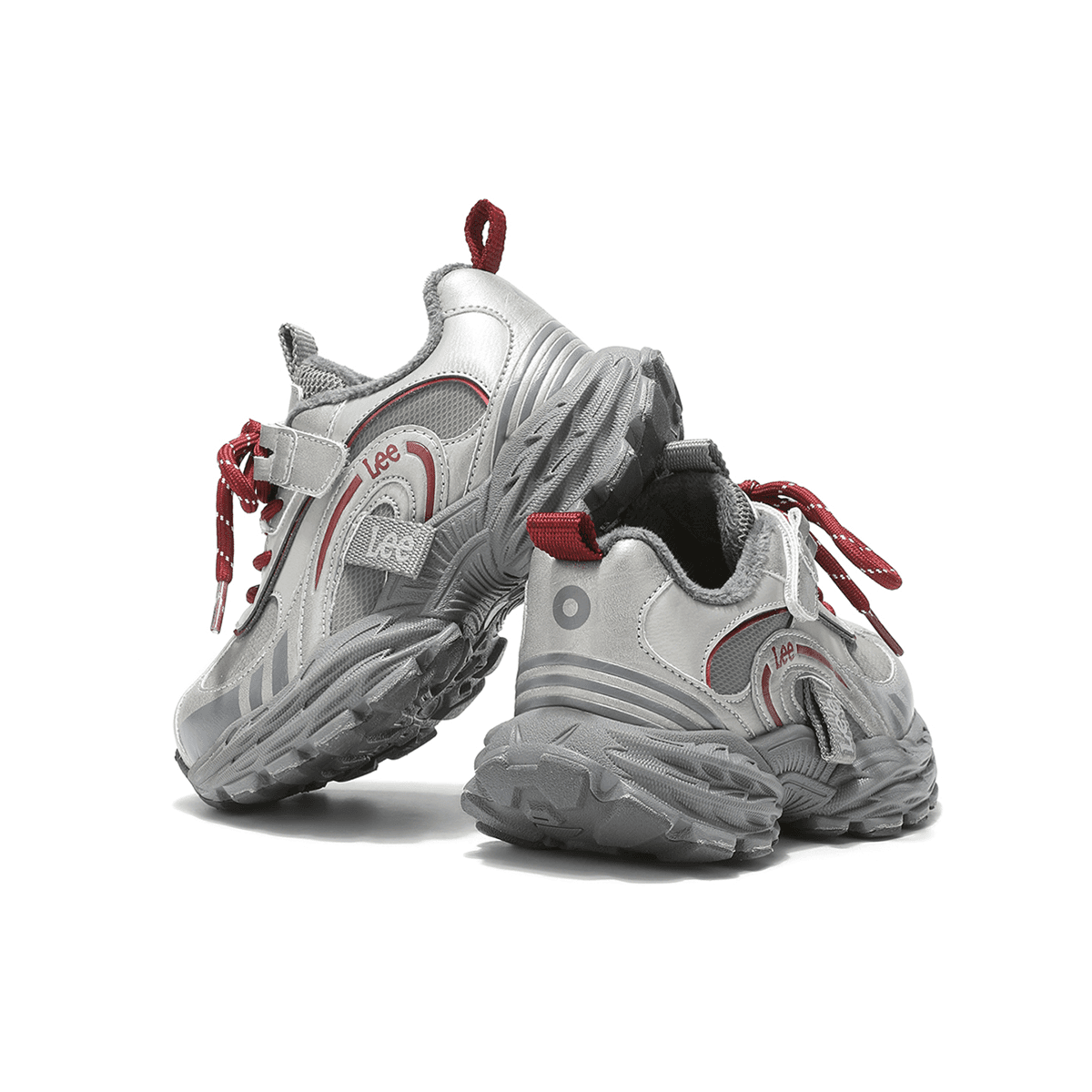 lee С флисовой подкладкой Подкладка Удобный Амортизация Легкий Модный Уличный Low Top Athletic Обувь Серый Детский - изображение 7