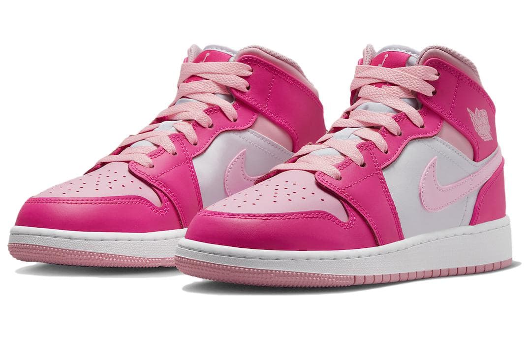 Ретро баскетбольные кроссовки Jordan Air Jordan 1 "Medium Soft Pink" GS - изображение 3