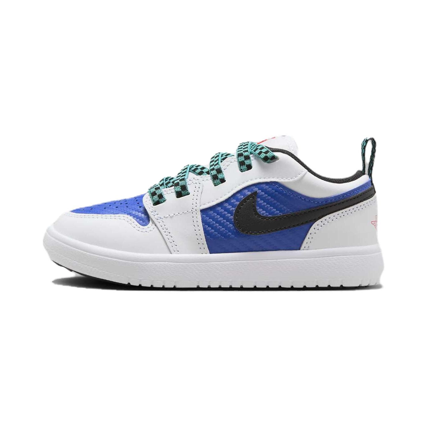 Кроссовки Jordan Air Jordan 1 Low Топ Детская Обувь для Скейтбординга Белый Синий Малыш - изображение 1