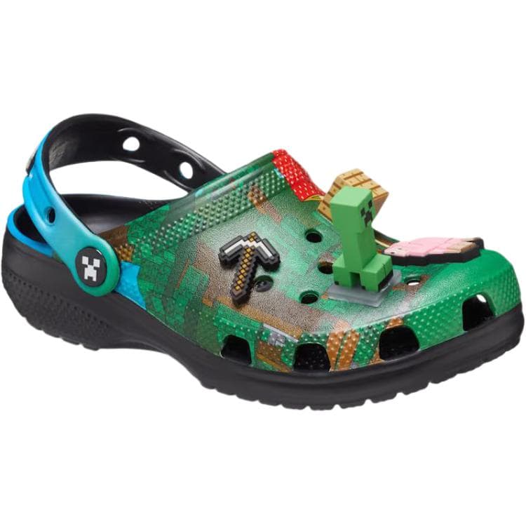 Сандалии Crocs Minecraft Низкие Сандалии для Детей Зеленые Малыш - изображение 2