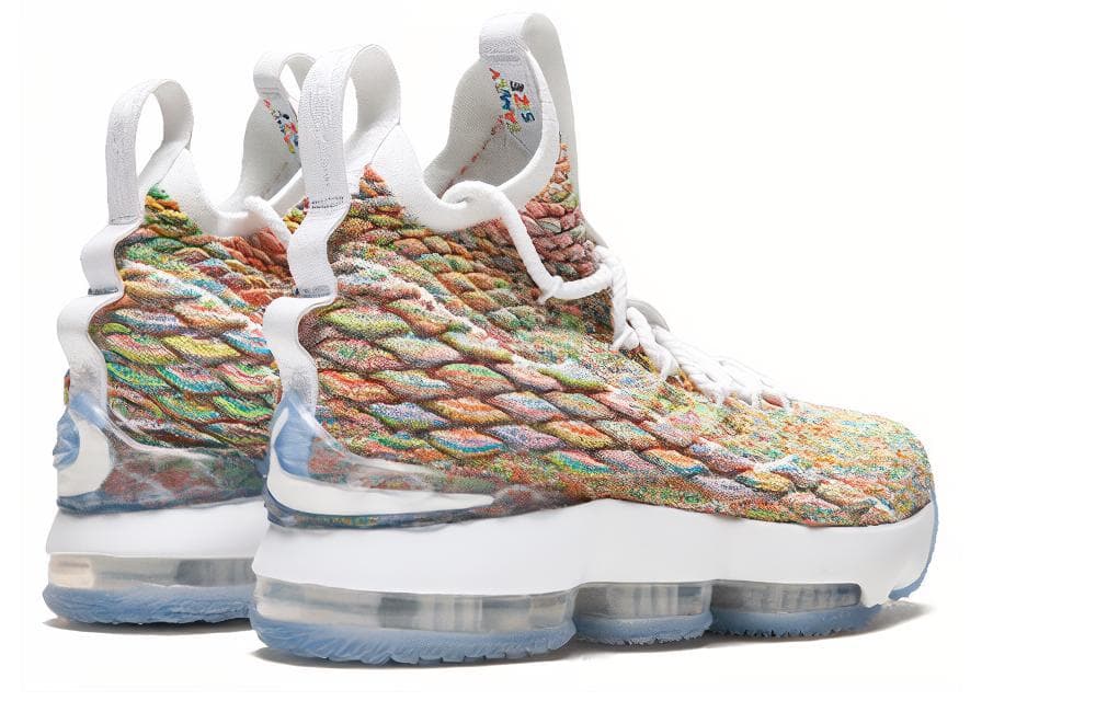 Кроссовки для баскетбола GS Nike LeBron 15 "Fruity Pebbles" - изображение 5