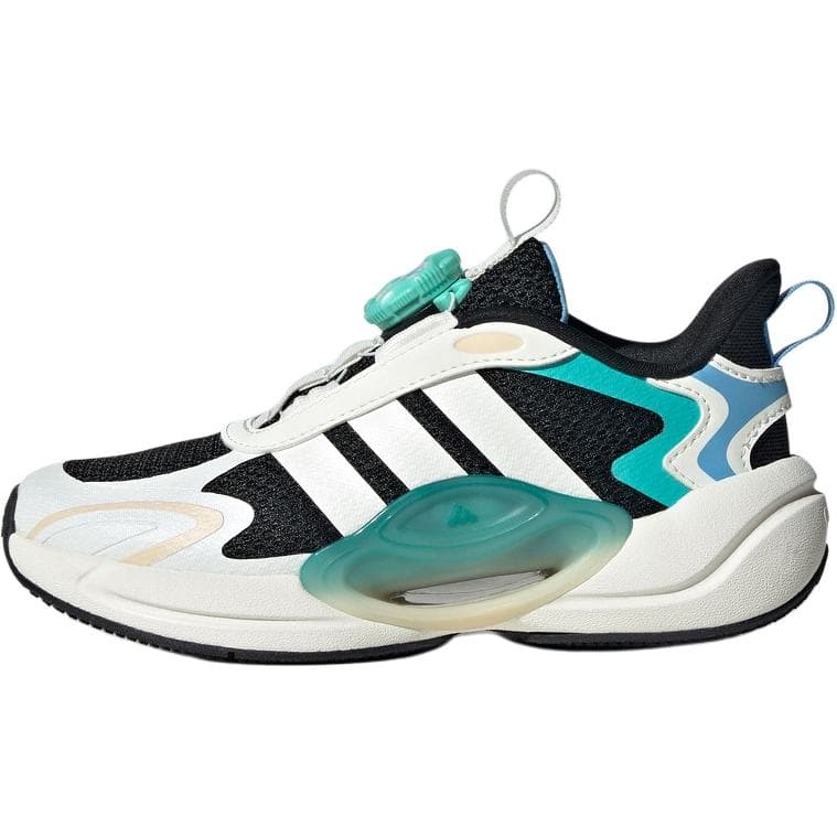 Кроссовки Adidas Galaxy Abrasion-Resistant Низкие Кеды для Детей Lifestyle Черный Белый Зеленый Детский - изображение 1