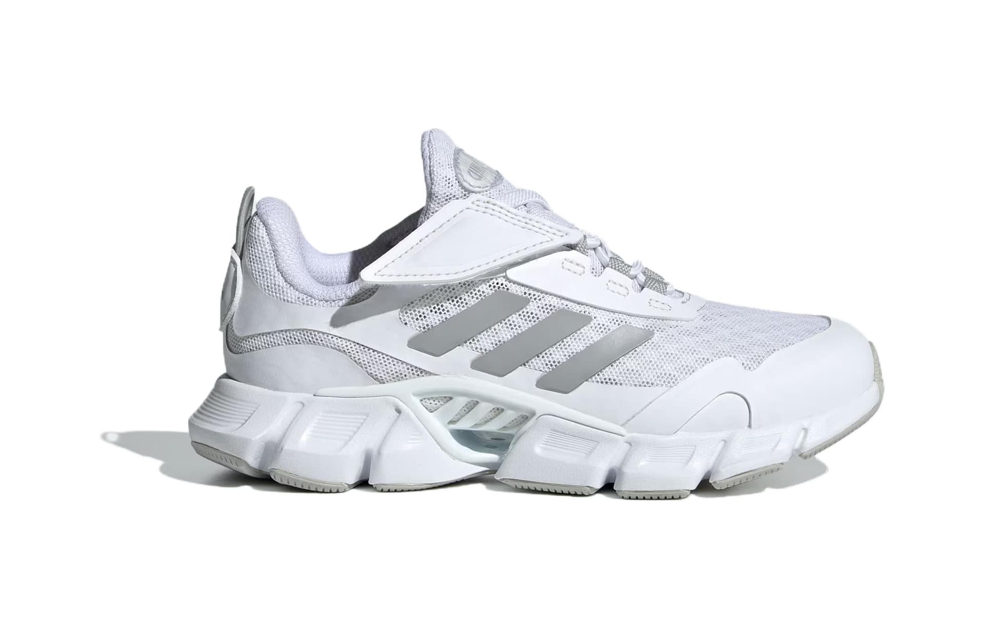 Кроссовки Adidas Climacool Ткань Устойчивая к истиранию Дышащие Низкие Кеды для Детей Лайфстайл Белые Серые - изображение 2