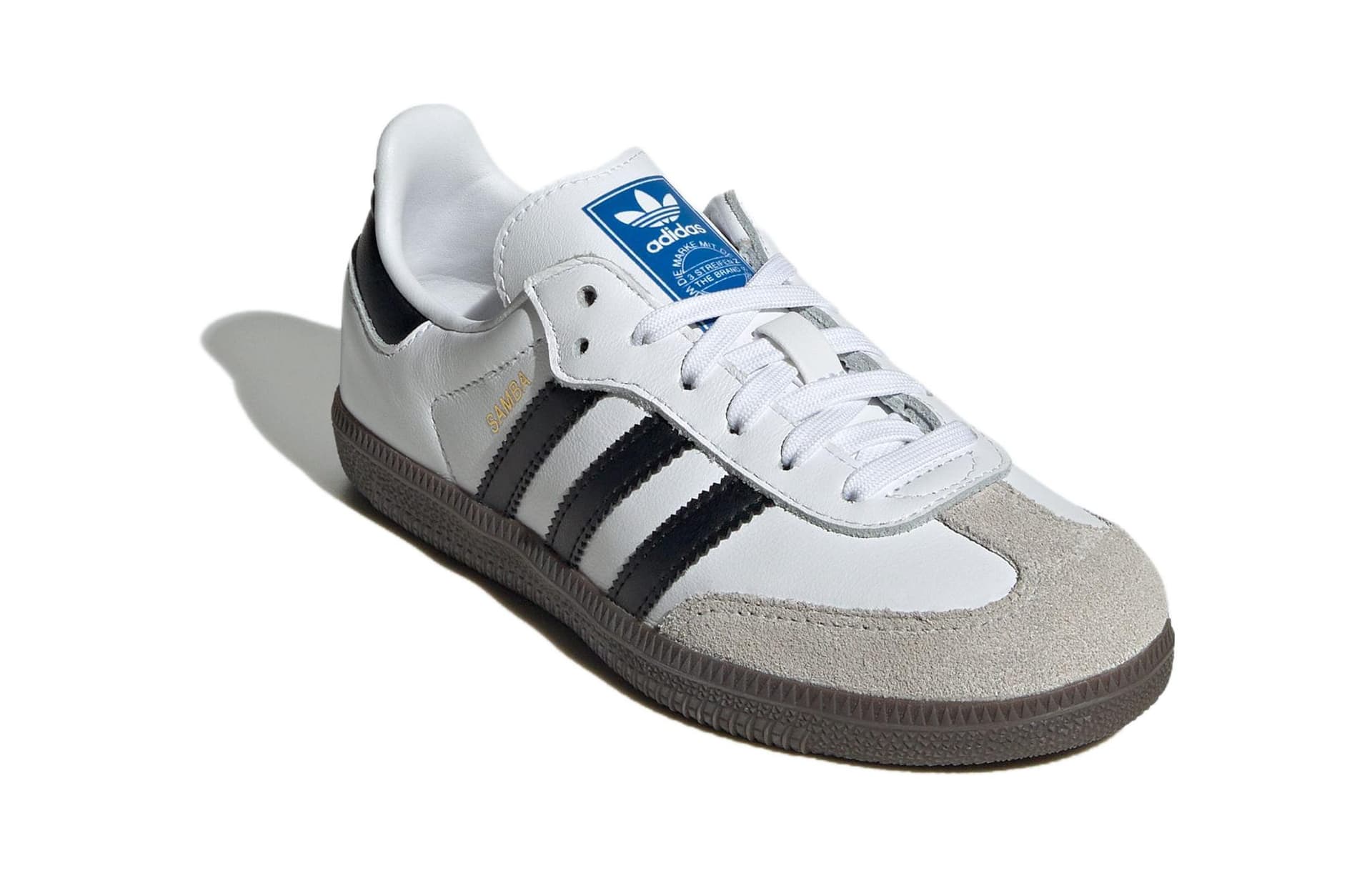Кроссовки Adidas Originals Samba OG Удобные противоскользящие и устойчивые к истиранию низкие кеды для детей для скейтбординга - изображение 3