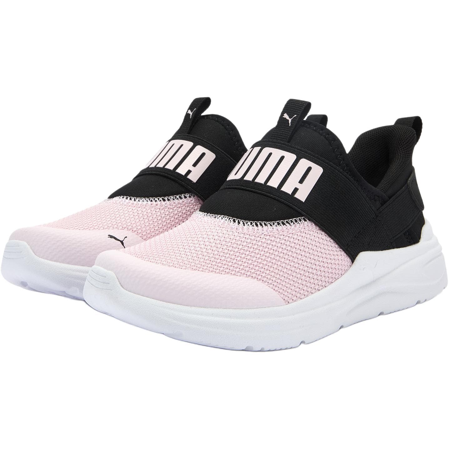 Кроссовки PUMA SOFTRIDE Wired 2 Устойчивый к истиранию Низкий верх Детская повседневная обувь Черный Розовый Детский - изображение 3
