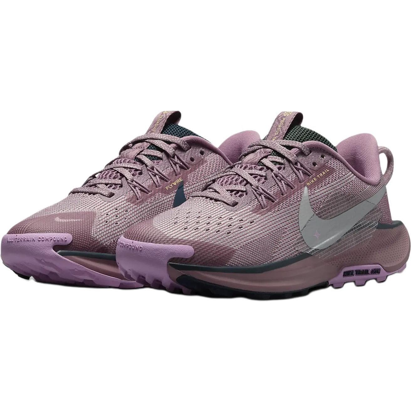 Кроссовки Nike Pegasus Trail 5 Удобные Низкие Кроссовки для Бега Сливовый Красный Детские - изображение 3