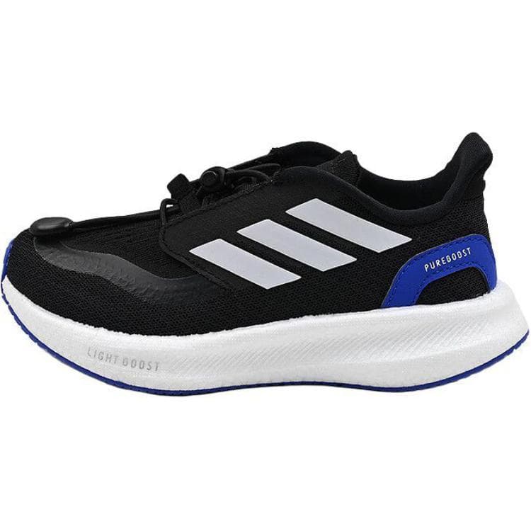 Кроссовки Adidas PUREBOOST 5 Противоскользящие Устойчивые к истиранию Низкие Беговые кроссовки Черные Детские - изображение 1