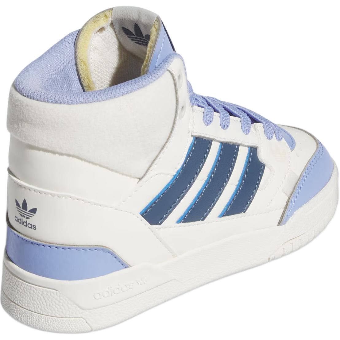 Кроссовки Adidas Originals DROP STEP SE Синтетическая кожа противоскользящие высокие кеды для детей для скейтбординга белые - изображение 4