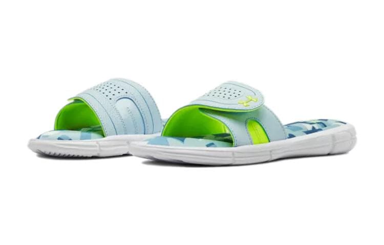 Under Armour Ignite Противоскользящие Амортизирующие Легкие Тапочки Белые Зеленые Детские - изображение 3