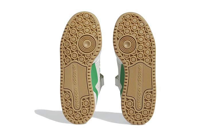 Кроссовки Adidas Originals FORUM Low Топ Детские Скейтбординги Белый Зеленый - изображение 6