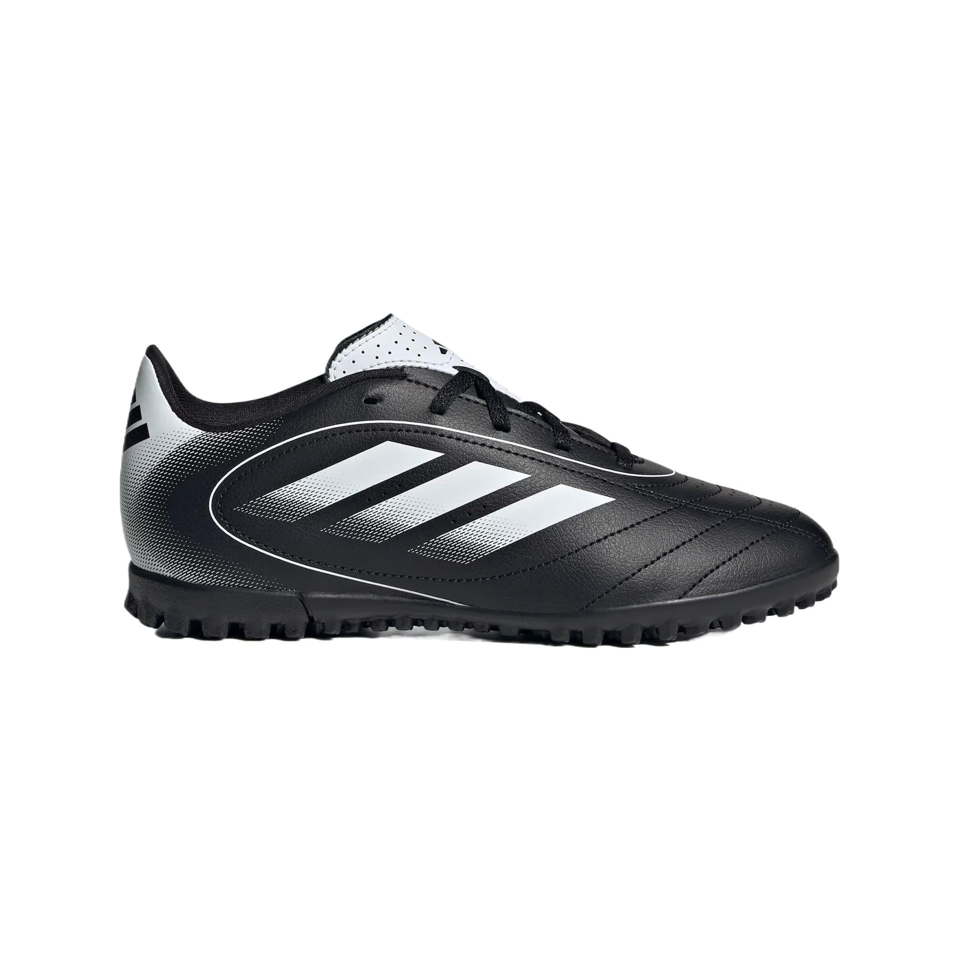 Бутсы Adidas GOLETTO 9 Синтетическая кожа противоскользящие низкие футбольные бутсы для детей черно-белые детские - изображение 2