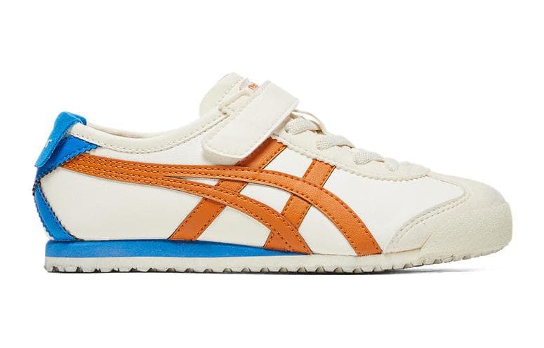 Кроссовки Onitsuka Tiger MEXICO 66 Low Топ Детская беговая обувь Белый Оранжевый Синий Детская - изображение 2
