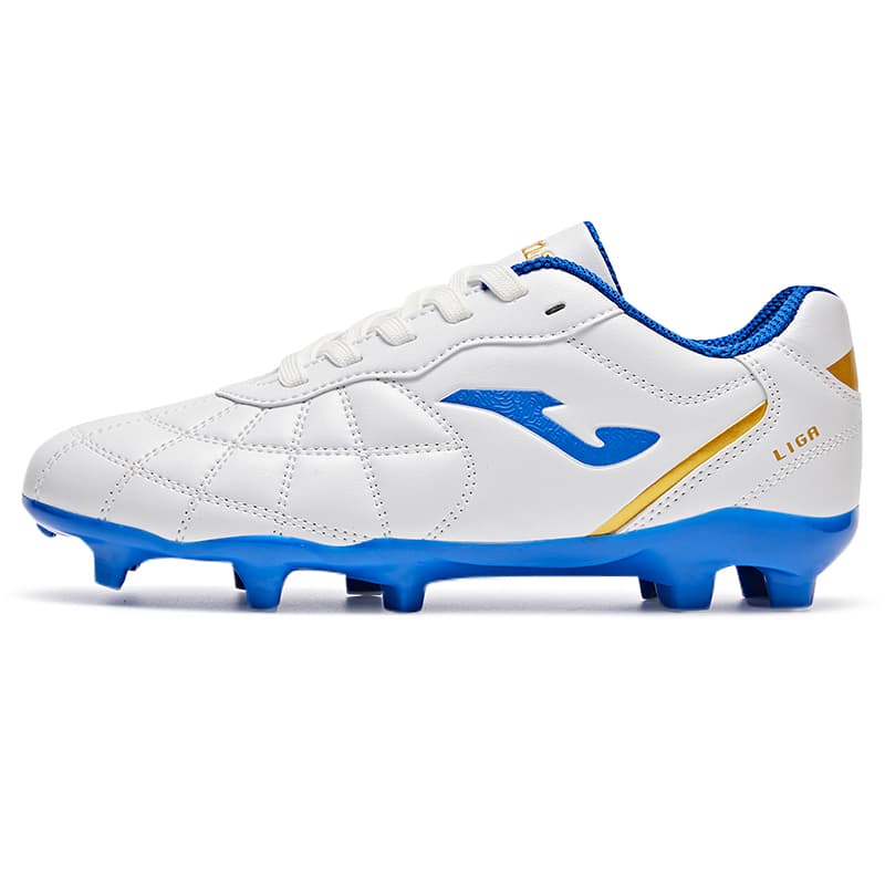 Бутсы Joma Синтетическая кожа противоскользящие устойчивые к истиранию низкий верх детские футбольные бутсы белый и синий - изображение 1