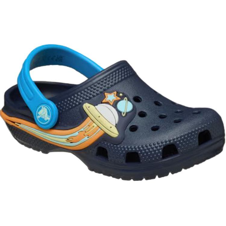 Кроссовки Crocs Classic сандал низкий топ для малышей темно-синий для младенцев и малышей - изображение 2