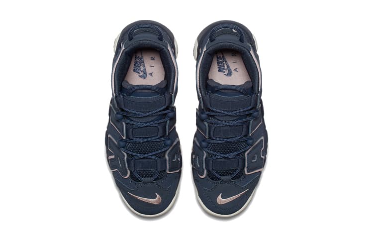 Кроссовки для баскетбола Nike Air More Uptempo Thunder Blue GS - изображение 6