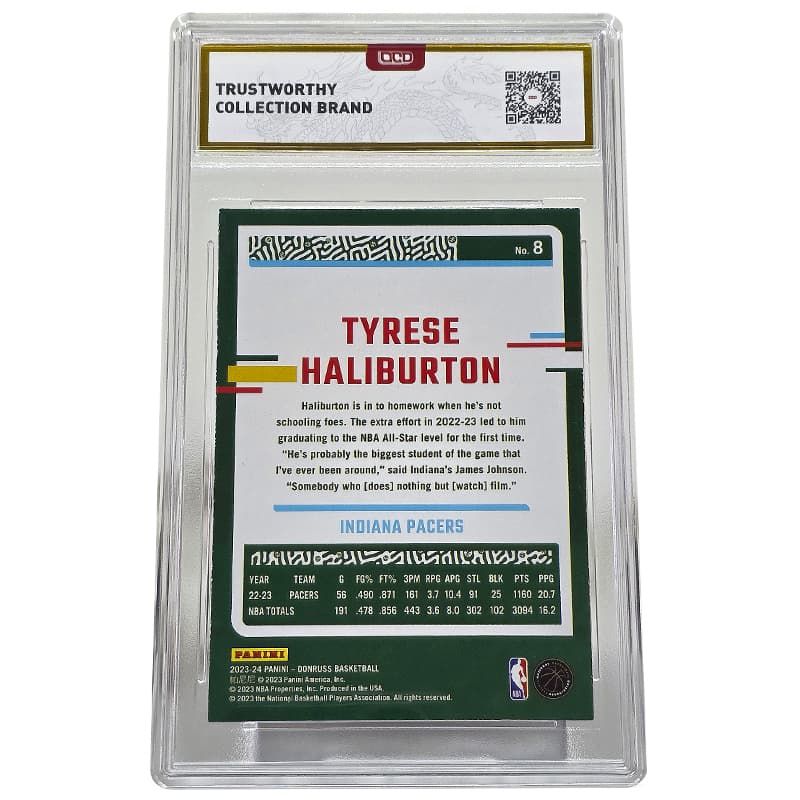 PANINI Haliburton Игрок Карта 2023-2024 Сезон Дюрекс Коллекция Большой Отбор Особенных Карточек Грейдированные Карточки - изображение 2