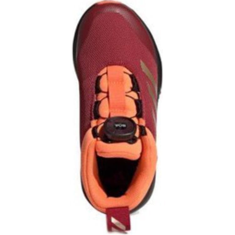Кроссовки Adidas Fortatrail противоскользящие устойчивые к истиранию высокие детские повседневные кроссовки красный оранжевый - изображение 4