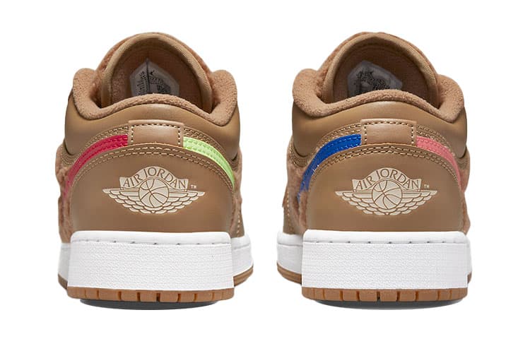 Кроссовки для баскетбола Jordan Air Jordan 1 Low Utility "Teddy Bear" GS - изображение 7