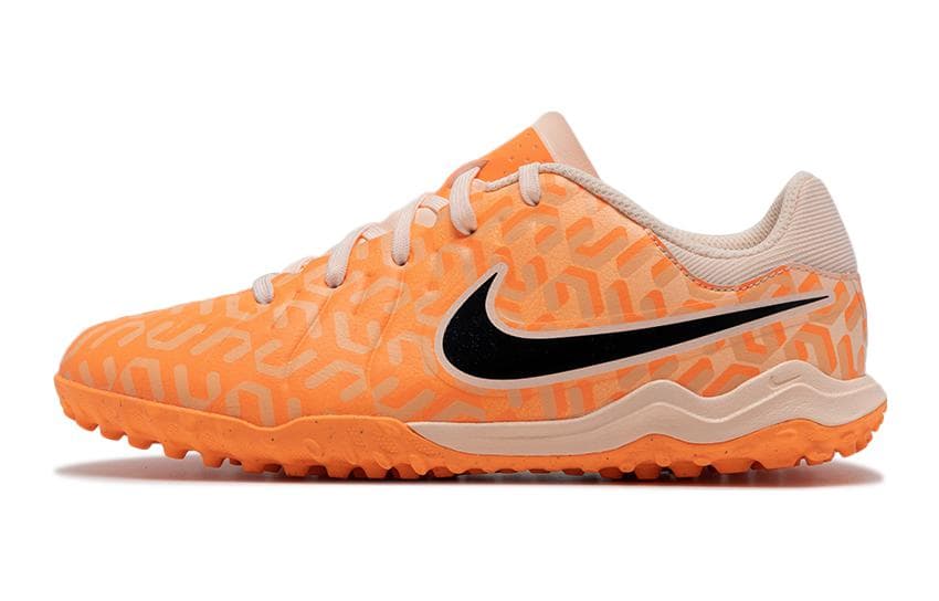 Бутсы NIKE Jr Legend 10 ACADEMY tf Удобно и модно Противоскользящие Низкие детские футбольные бутсы Апельсин - изображение 1