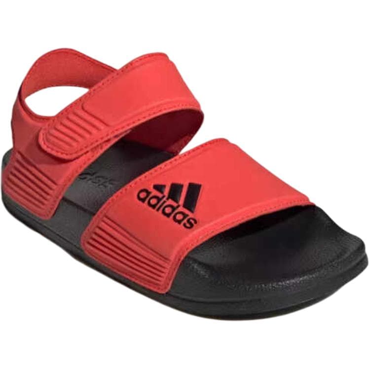Сандалии adidas Adilette противоскользящие устойчивые к истиранию низкие детские сандалии красный для детей - изображение 4