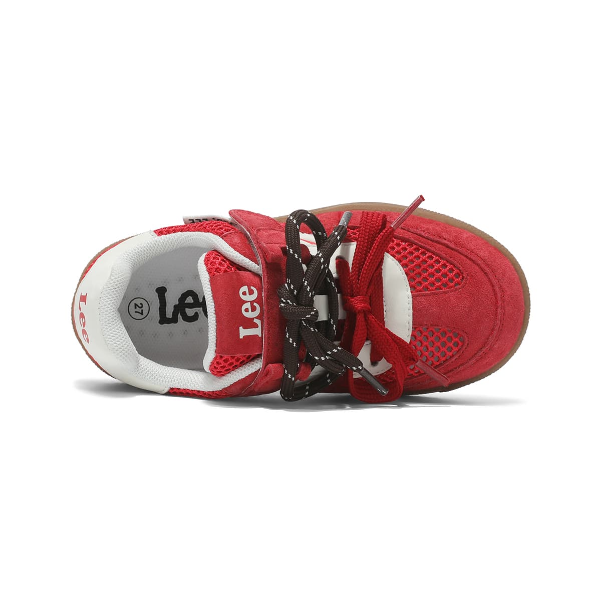 Кроссовки lee Low Топ Скейтборд Обувь Красно-белый Детский - изображение 3