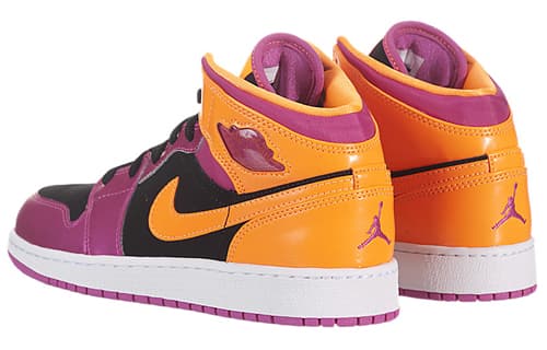 Кроссовки для баскетбола Jordan Air Jordan 1 Mid Bright Citrus GS - изображение 4