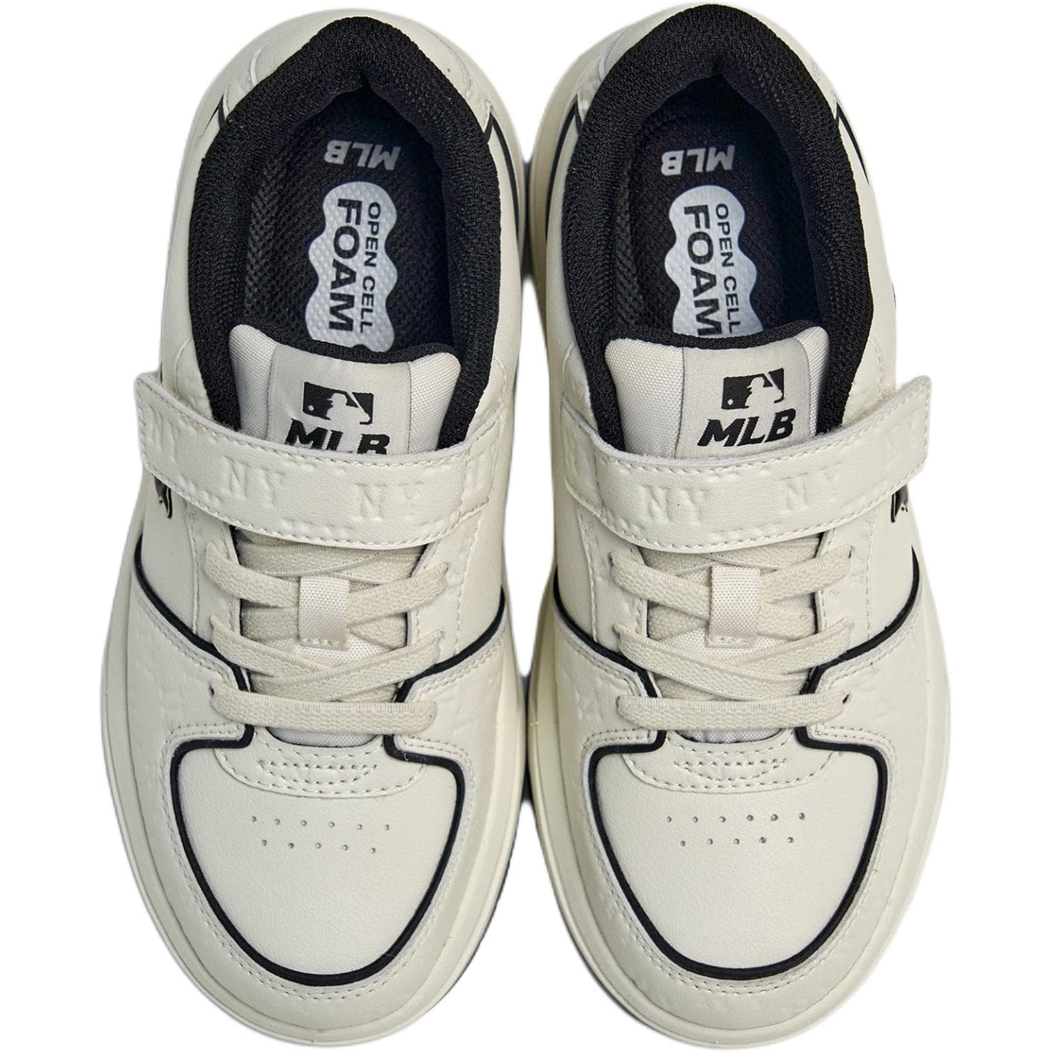 Кроссовки Mlb Base Logo Нью-Йорк Янкис Low Топ Kids Lifestyle Shoes Белый Унисекс - изображение 3
