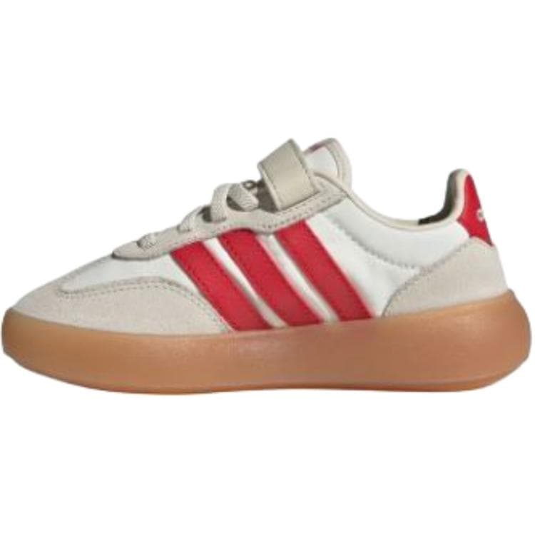 Кроссовки Adidas BARREDA DECODE Устойчивый к истиранию Низкий Топ Детские Скейтбординги Бежево-красный Детский - изображение 2