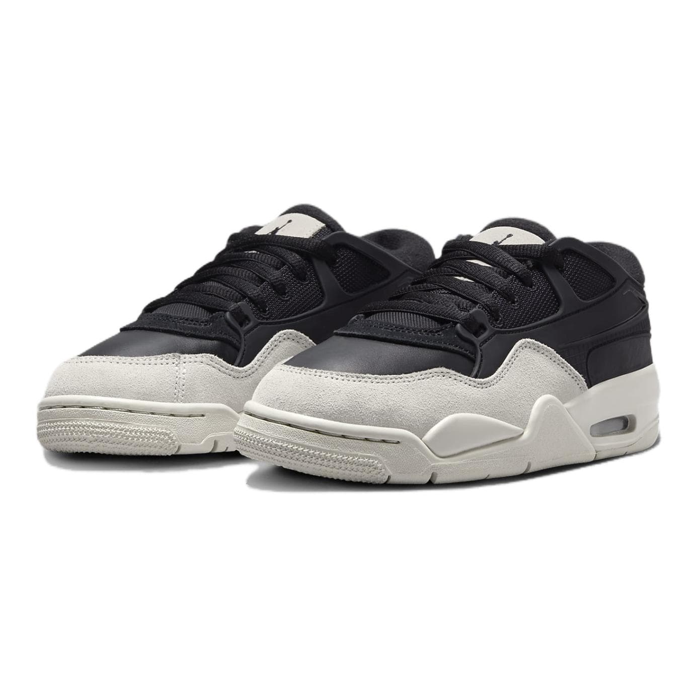 Кроссовки Jordan Air Jordan 4 Low Top Повседневная обувь Черный Унисекс - изображение 3