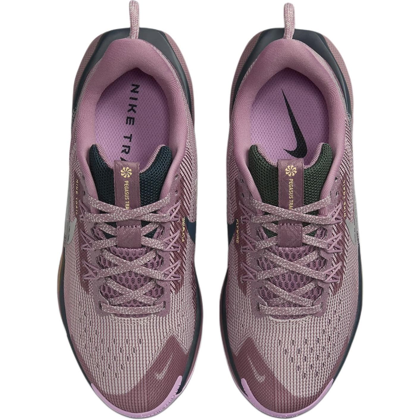 Кроссовки Nike Pegasus Trail 5 Удобные Низкие Кроссовки для Бега Сливовый Красный Детские - изображение 4