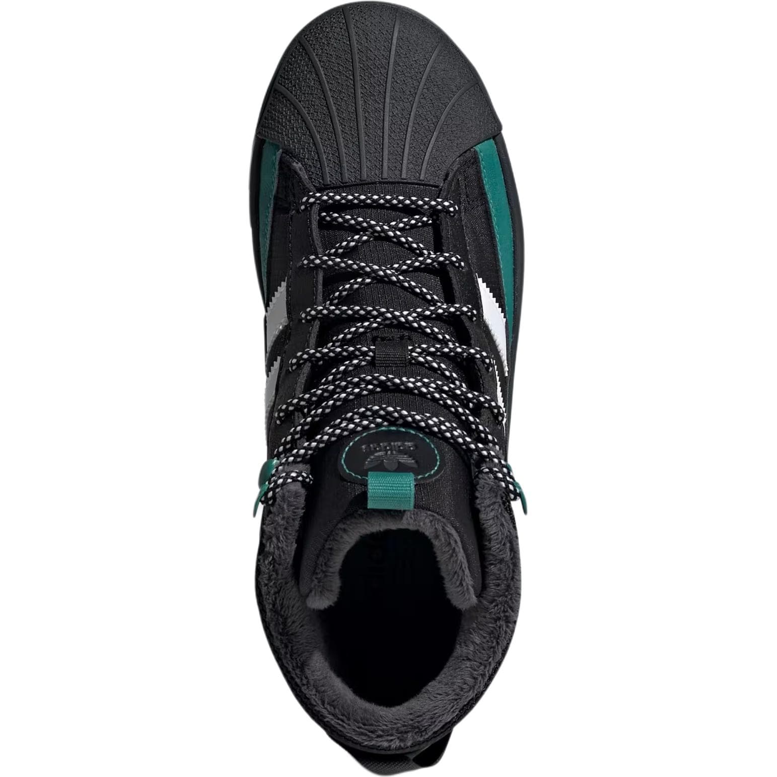 Adidas Originals Superstar Winterized Амортизация Водонепроницаемый Высокий Верх Детская Туристическая Обувь Черный - изображение 4