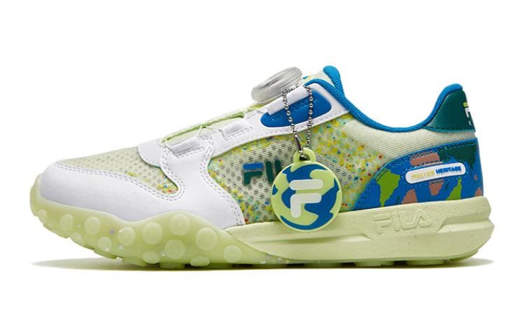 Кроссовки FILA KIDS Комфортные и Дышащие Противоскользящие Анти-КИК Низкие Кроссовки для Беговых Занятий для Подростков Циановые - изображение 1