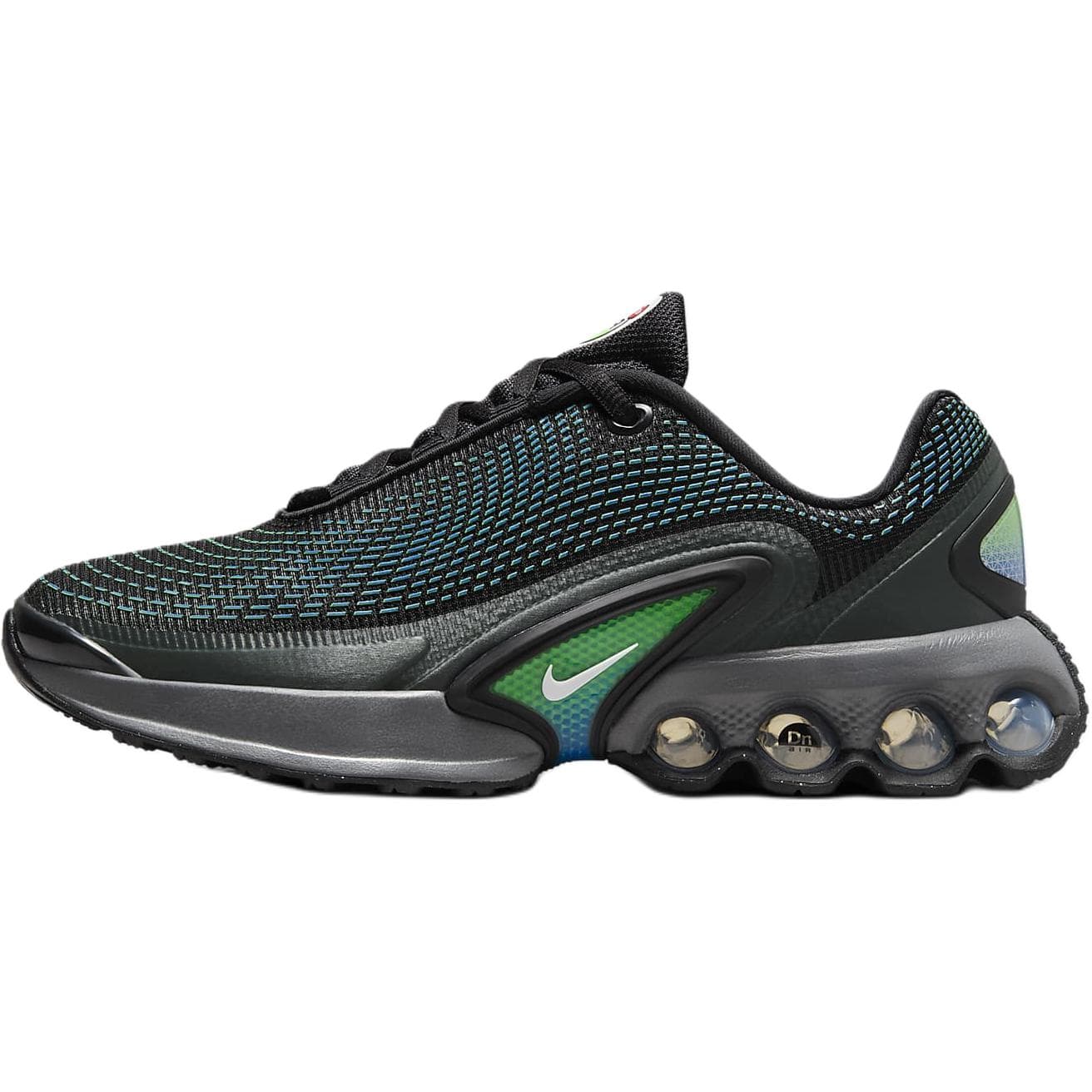 Кроссовки Nike Air MAX DN Комфортные Низкие Кроссовки для Беговых Занятий Детские Черные Зеленые Малыш - изображение 1