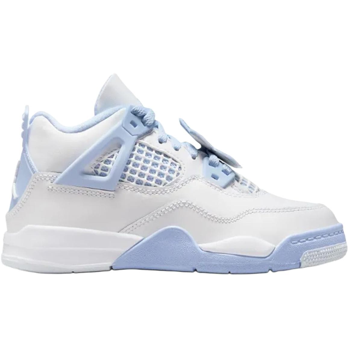 Кроссовки для баскетбола Jordan Air Jordan 4 Low Top Детские баскетбольные кроссовки Белый Синий Малыш - изображение 2