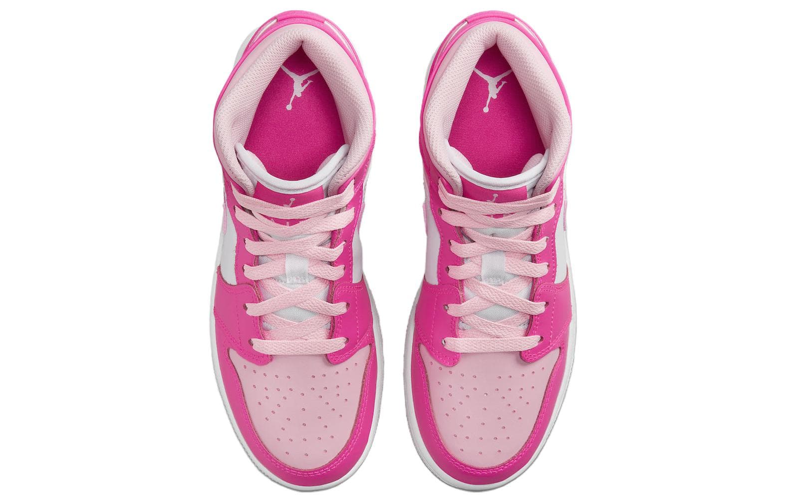 Ретро баскетбольные кроссовки Jordan Air Jordan 1 "Medium Soft Pink" GS - изображение 4