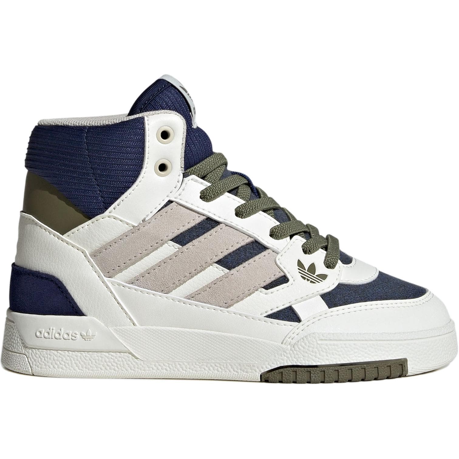 Кроссовки Adidas Originals DROP STEP SE Амортизация Износостойкие Высокие Кеды Детская Скейтбординг Обувь Белая Детская - изображение 2