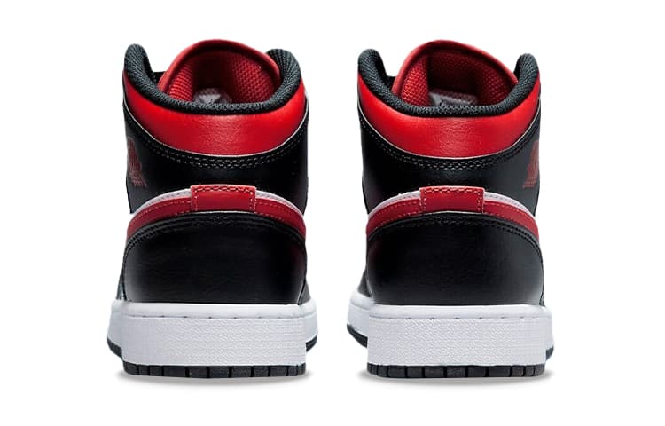 Кроссовки для баскетбола Jordan Air Jordan 1 Mid Alternate Bred Toe GS - изображение 7