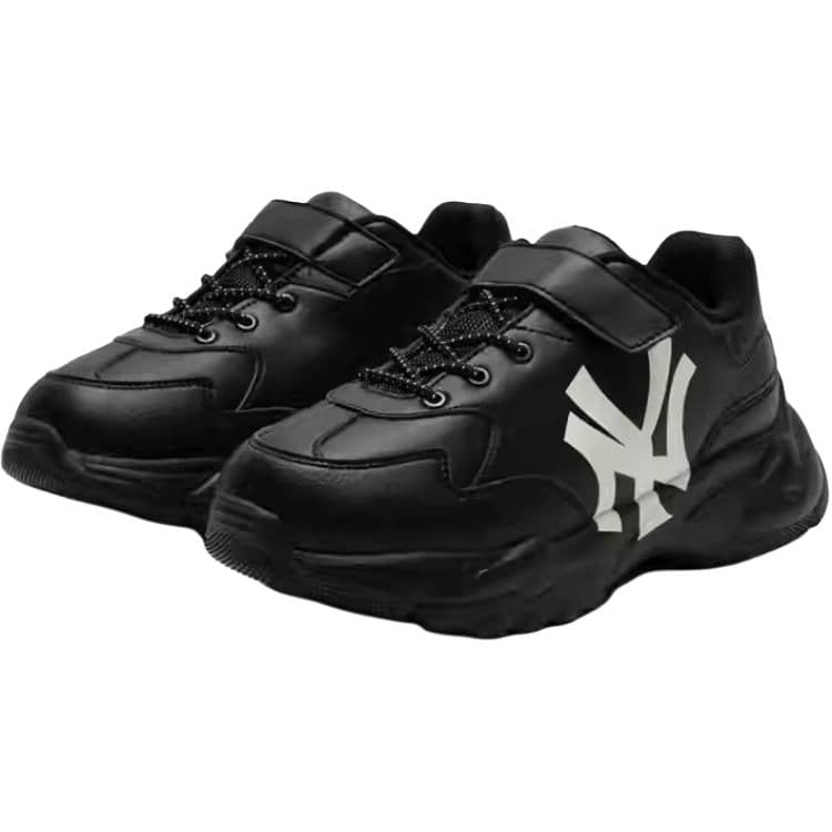 Кроссовки Mlb Base Logo Нью-Йорк Янкис Low Топ Kids Lifestyle Shoes Черный Детский - изображение 3