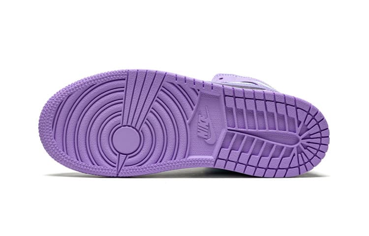Кроссовки для баскетбола BP Air Jordan 1 Mid "Purple Glacier Blue" - изображение 6