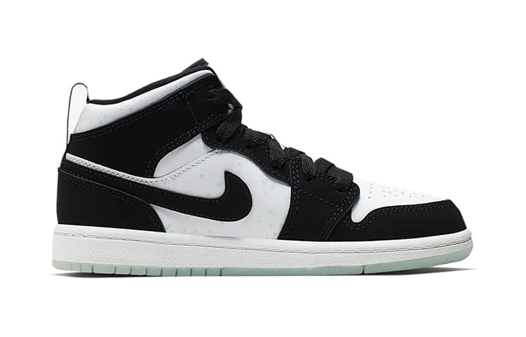 Кроссовки для баскетбола BP Air Jordan 1 Mid White Black Teal Tint - изображение 3