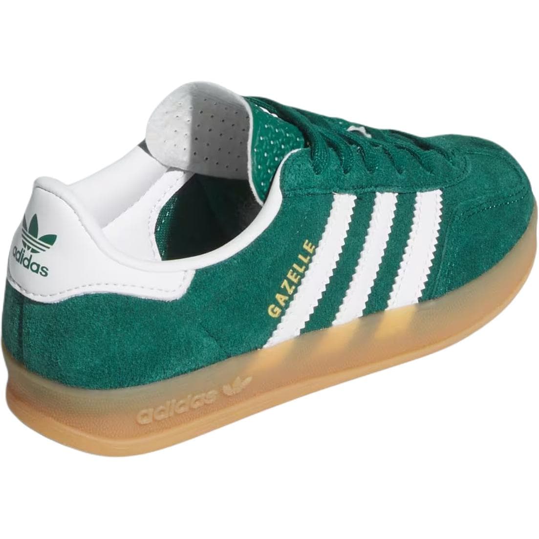 Кроссовки Adidas Originals Gazelle Low Топ Детские Скейтбординги Зеленый Детский - изображение 5