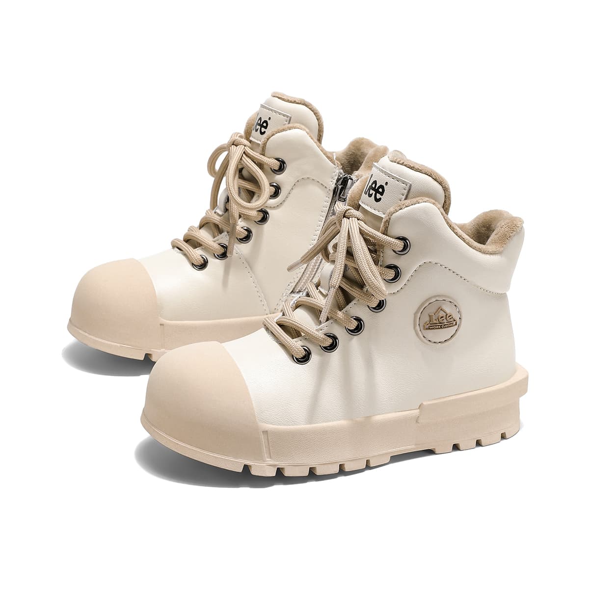 Кроссовки lee Minimalist Style Versatile С флисовой подкладкой Подкладка High Топ Kids Lifestyle Shoes Детский - изображение 2