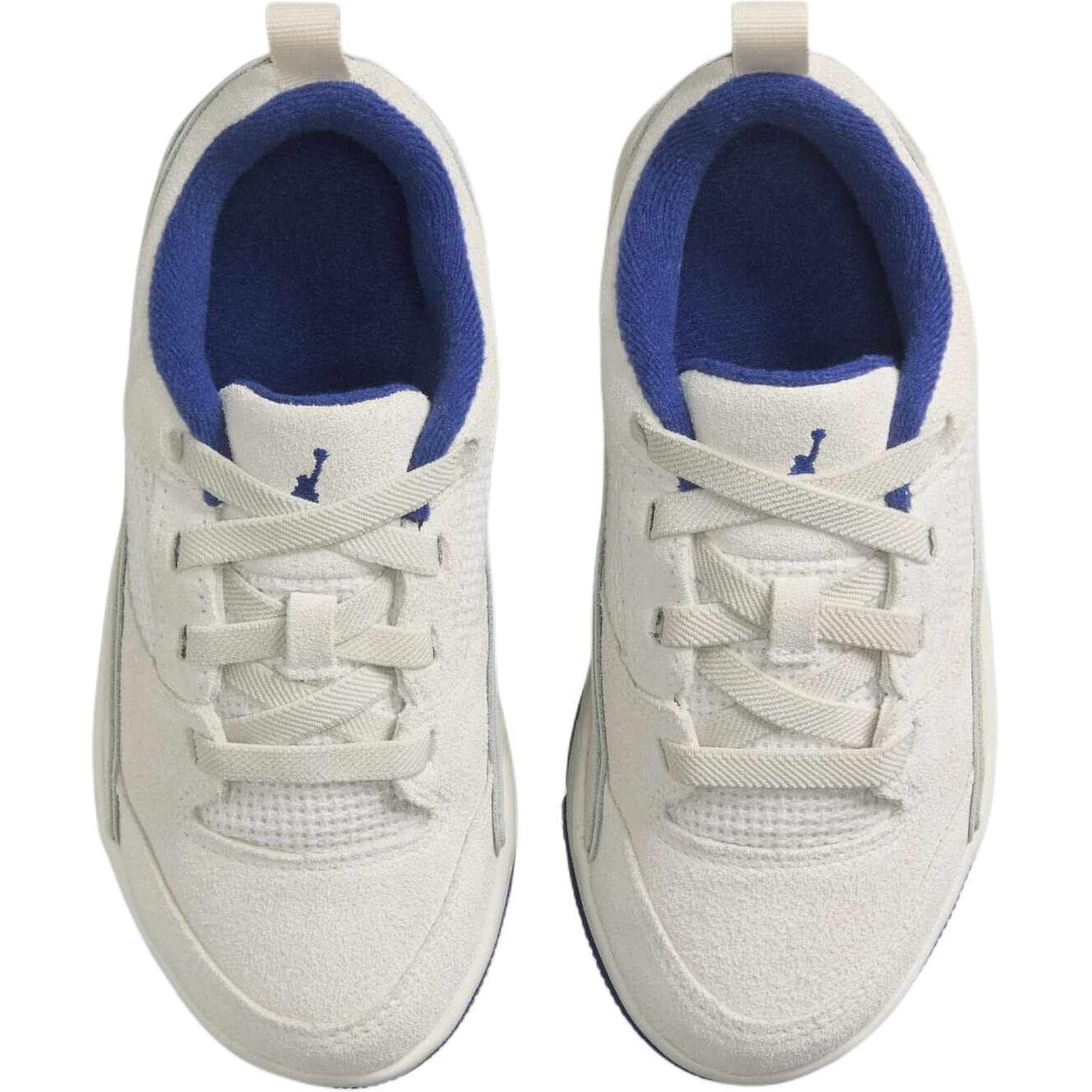 Кроссовки для баскетбола Jordan Flight Slip Resistant Abrasion Resistant Низкие Детские Баскетбольные Кроссовки Белый Синий - изображение 4