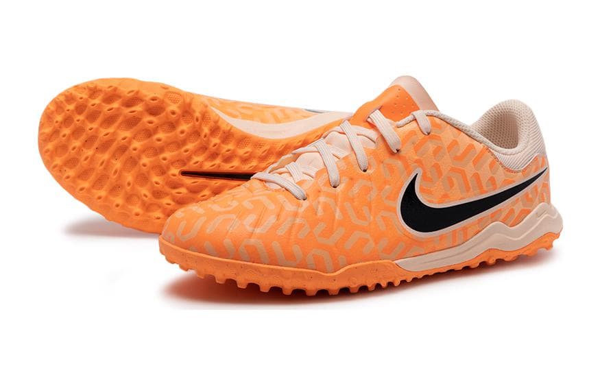 Бутсы NIKE Jr Legend 10 ACADEMY tf Удобно и модно Противоскользящие Низкие детские футбольные бутсы Апельсин - изображение 2
