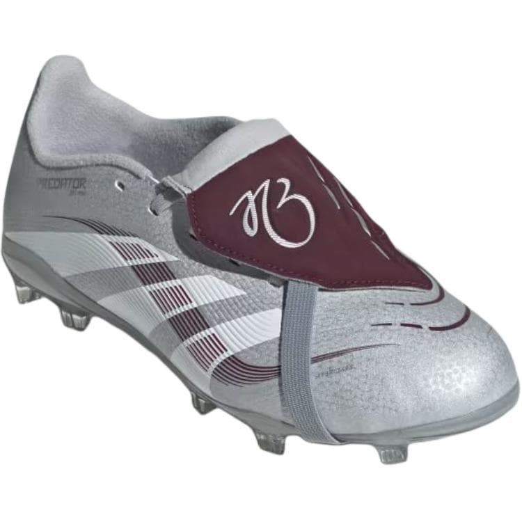 Бутсы Adidas PREDATOR LEAGUE Противоскользящие Устойчивые к истиранию Низкие Детские Футбольные Бутсы Серебряные Детские - изображение 2